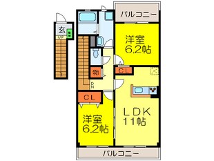 ミリオン志紀の物件間取画像